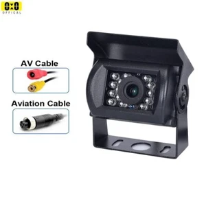 Reverse Camera 4 Pin AV Port IR Night Backup Camera For Truck/Trailer/RV/Heavy - Picture 1 of 32