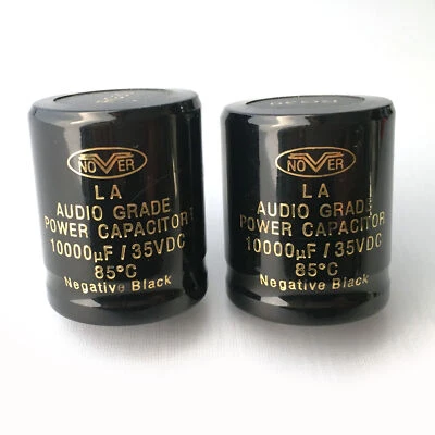 2pcs NOVER 10000UF 35V 85°C Audio Crade Power Capacitor DIY HiFi Stereo CAP - image 1 of 4