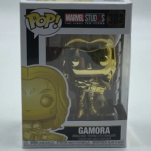 Funko POP Gamora Gold Chrome Marvel Studios 10 Years 382 Vinyl Figure - Picture 1 of 10