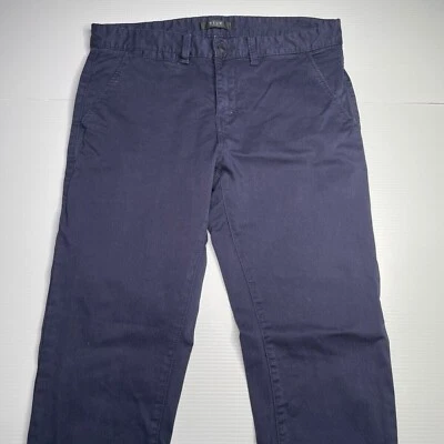 Neuw Slim Canvas Chino Pants Womens Size 33 Waist Navy Blue Casual Style Fashion - Image 1 of 4