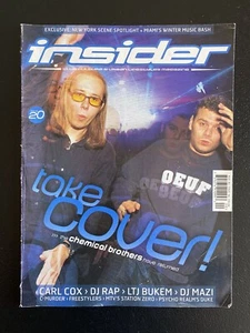 Insider Club Culture & Urban Lifestyles Magazine Issue 20 Chemical Brothers RARE - Picture 1 of 10