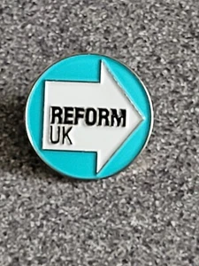 Reform UK Enamel Lapel Badge - 25mm Diameter - Picture 1 of 2