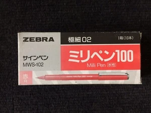 Zebra Milli Pen MWS-102 rot 10er Box - Bild 1 von 3