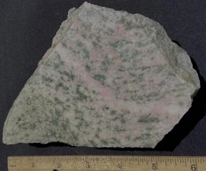 Thulite with Zoisite (Pink Jade) 698 Grams 1.54LBS Large End Cut Slab California - Picture 1 of 7