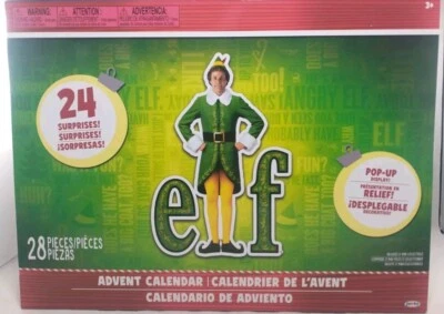 Elf Holiday Advent Calendar 24 Days of Fun Collectible Surprise 2024 Jakks - Image 1 of 4