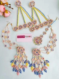 Lavender Blossom: Handmade Floral Jewellery for Haldi-Mehndi - Picture 1 of 4