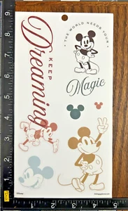 MICKEY MOUSE EL PLANIFICADOR FELIZ, 1 HOJA HERMOSAS PEGATINAS DE VINILO TRANSPARENTE #DISNEY28 - Imagen 1 de 2