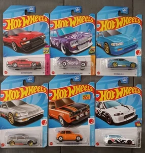 Hot Wheels JDM 6er Pack, Honda Civics, Datsun und Supra - Bild 1 von 1