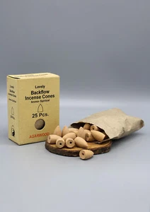 Aroma espiritual de madera de agar incienso de cono de flujo - Imagen 1 de 2