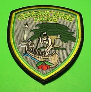 CHERRY TREE  PENNSYLVANIA  PA ( INDIAN / CANOE ) 5"  POLICE PATCH  FREE SHIPPING - Picture 1 of 1