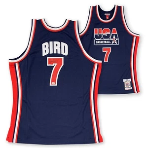 Larry Bird Signed 1992 Dream Team Olympic Mitchell & Ness Authentic Jersey JSA - Picture 1 of 2