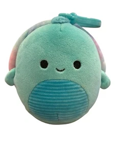 Cascade the Teal Sea Turtle Squishmallow Plush Clip On Keychain 3.5" Sealife - Picture 1 of 19