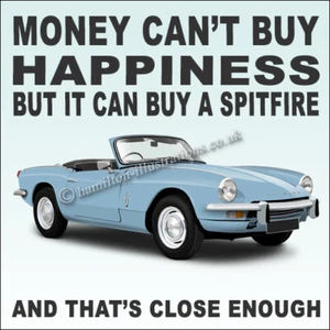 Triumph Spitfire Mk3 Drinks Coaster Art Birthday Christmas Gift Idea. 5 Colours - Picture 1 of 10