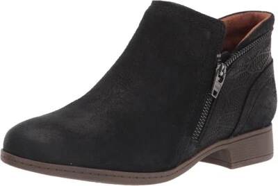 Cobb Hill® Crosbie Leather Zip Bootie/Ankle Boots, in Black, Size 7, New in Box! - Image 1 of 4