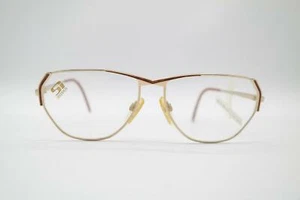 Vintage Stepper SI 504 Gold Braun Oval Brille Brillengestell eyeglasses NOS - Imagen 1 de 6