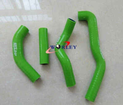 GREEN For KAWASAKI KX250 KX 250 1988 1989 88 89 Radiator silicone hose - Image 1 of 4