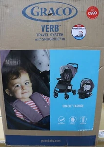 Graco Verb Click Connect Travel System with SnugRide Infant Car Seat - Gracie - Picture 1 of 6