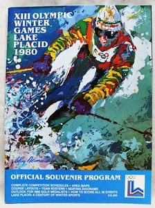 XIII WINTER OLYMPIC GAMES LAKE PLACID 1980 OFFICIAL SOUVENIR PROGRAM BROCHURE - Picture 1 of 9