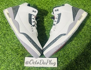 Nike Air Jordan 3 Retro Cement Grey White Mens Sizes nby CT8532-106 - Picture 1 of 5