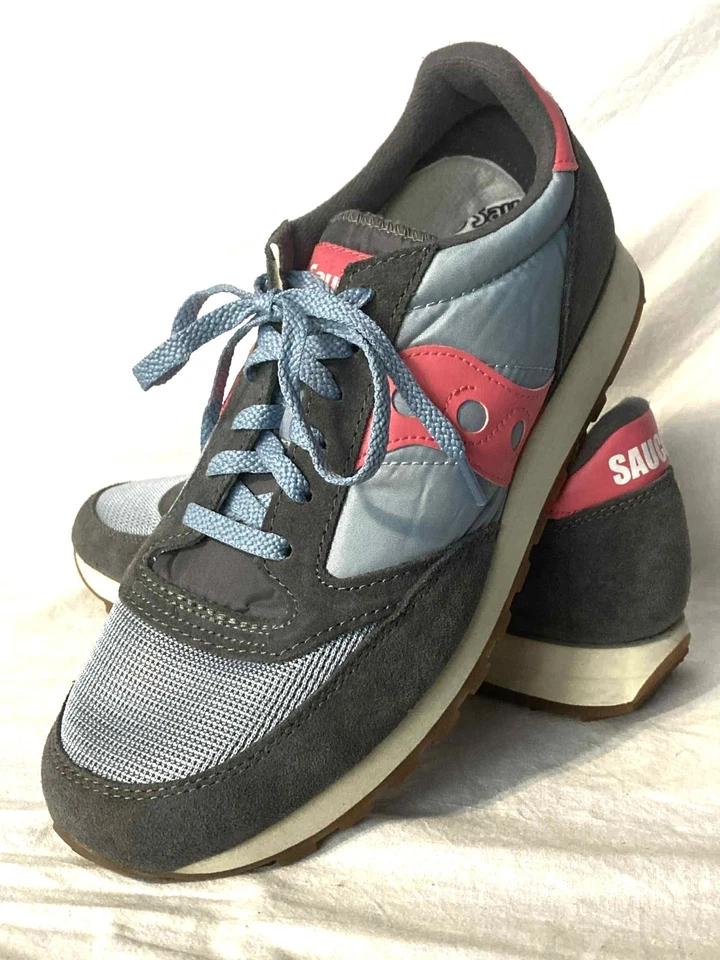 Saucony Jazz Original Vintage Men's Size 10.5 Light Blue & Pink Running Shoes - Image 1 of 4