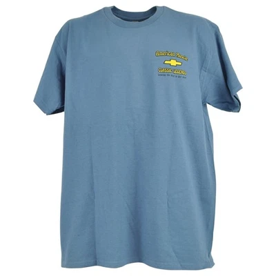 Chevrolet American Muscle Car Truck Automóvil Azul Adultos Hombres Camiseta Camiseta Grande Foto 1 de 4