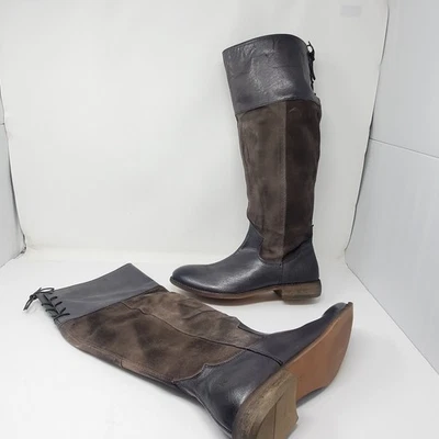 BEDSTU ROAN Natty Gamuza Cuero Sobre la Rodilla Botas Cuero Talla 9.5 Foto 1 de 4