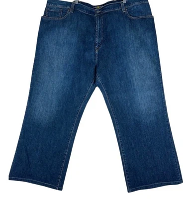 Lucky Brand Jeans Mens Size 48 30 Blue Wide Leg Classic Style Relaxed Fit - Image 1 of 4