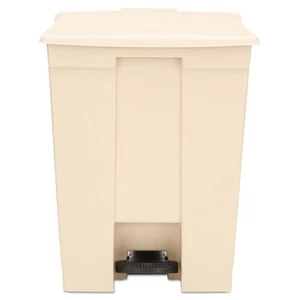 Rubbermaid Commercial Step-On Receptacle Rectangular Polyethylene 18gal Beige - Picture 1 of 4