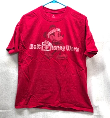 Рубашка Walt Disney World Mickey Mouse Santa SIze L от Hanes - Изображение 1 из 4
