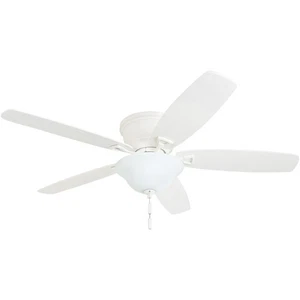 Honeywell Glen Alden Low Profile Ceiling Fan with Bowl Light, White, 52-Inch LED - Picture 1 of 2