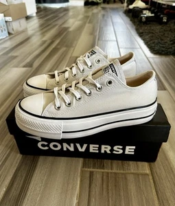 Women's Converse Chuck Taylor All Star Lift Platform Low Top Shoes - Barely Grey - Picture 1 of 13