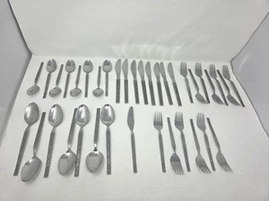 Lotto di 37 posate inox Mexicaly Rose Interpur - Foto 1 di 8
