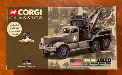 Corgi Classics 55601 US ARMY Diamond T Wrecker Red Ball Express Supply Route - Image 1 of 4