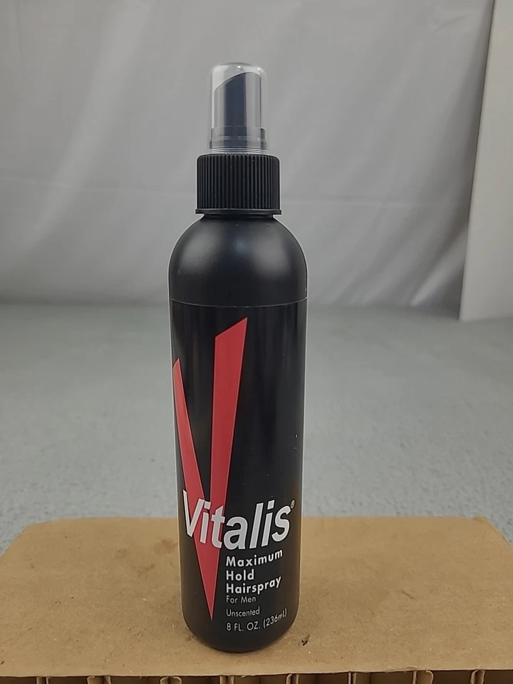 1x Vitalis spray para el cabello para hombres sin aerosol sin perfume sujeción máxima 8 oz  Foto 1 de 4