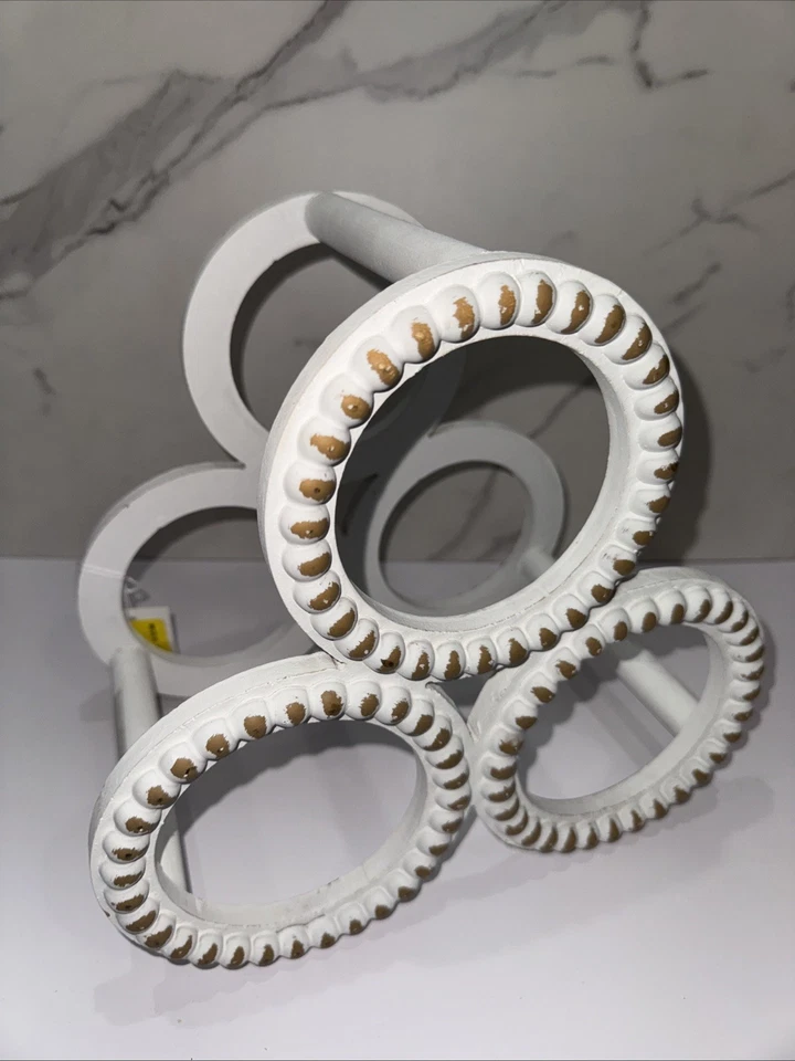 UMA Decoración del Hogar - Estante de Madera para Vinos de 3 Botellas - Almacenamiento Decorativo de Mesa Foto 1 de 4