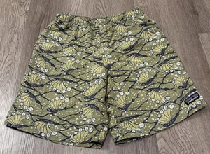 Patagonia Baggies Fly Fishing Olive Green Boy’s Medium Mesh Lined 7” Inseam - Picture 1 of 5