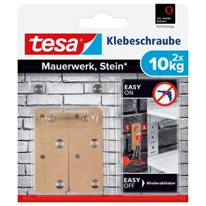 tesa Klebeschraube für Mauerwerk und Stein, Halteleistung 10 kg, 2 Stück - Bild 1 von 7