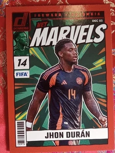 Jhon Duran 2024-25 Donruss FIFA Soccer RED PARALLEL Net MArvels #20 Colombia - Picture 1 of 1