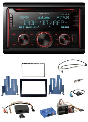 Pioneer 2DIN DAB Lenkrad Bluetooth USB CD Autoradio für Porsche Boxster aktiv 09 - Bild 1 von 4