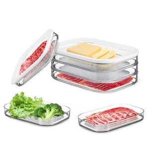 Deli Meat Container for Fridge, Stackable Bacon Cheese Container for Refriger... - Picture 1 of 7