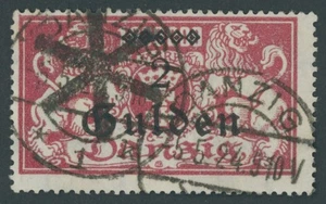 FREIE STADT DANZIG 1923, 2 G. auf 1 Mio. M. lilarot mit Plattenfehler - Picture 1 of 2