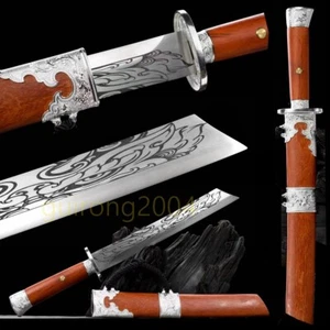Espada de ensanchada china machete al aire libre 1095 hoja de acero al carbono cuchillo de caza - Imagen 1 de 11