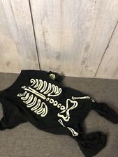 Glow In The Dark Skeleton Dog Pet Costume Dress Up Shirt Size Medium