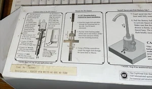 NEW WATTS Single-Handle Non AirGap Faucet for Reverse Osmosis white no lines (lc - Picture 1 of 3
