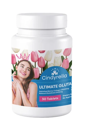 Cindyrella Ultimate Gluta 胶原蛋白 2400 毫克 30 片 — 第 1/4 张图片