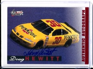 1996 Score Board Auto Racing Auto DOUG HEWITT Auto AUTOGRAPH
