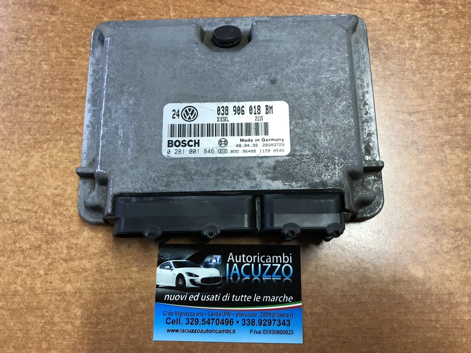 CENTRALINA MOTORE BOSCH 0281001846 038906018BM GOLF 4 - Immagine 1 di 1