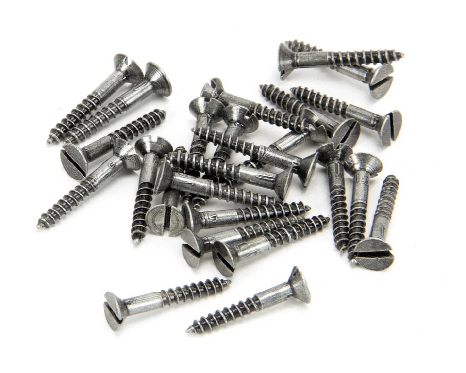 From The Anvil 33424 Pewter 6 x 1" Countersunk Screws (25)