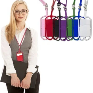 Silicone Phone Lanyard Anti-lost Lanyard Grip Phone Neck Strap - Picture 1 of 20