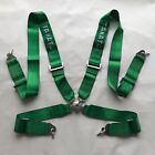Universal Green 4 Point Camlock Quick Release Racing Car Seat Belt Harness 3
